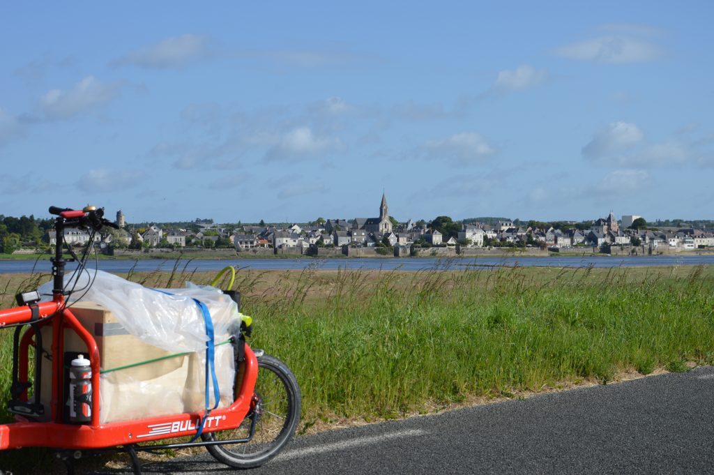 Un paysage typique de la Loire à vélo.